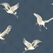 NextWall Peel &amp; Stick Cranes Denim Blue Wallpaper thumbnail image 1 of 4