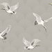 NextWall Peel & Stick Cranes Argos Grey Wallpaper