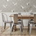 NextWall Peel &amp; Stick Cranes Argos Grey Wallpaper thumbnail image 4 of 4