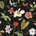 NextWall Peel &amp; Stick Summer Garden Floral Jet Black Wallpaper thumbnail image 1 of 4