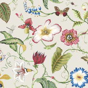 NextWall Peel & Stick Summer Garden Floral Raspberry & Chartreuse Wallpaper
