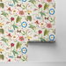 NextWall Peel &amp; Stick Summer Garden Floral Raspberry &amp; Chartreuse Wallpaper thumbnail image 2 of 4