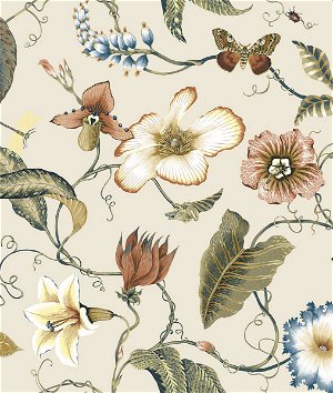 NextWall Peel & Stick Summer Garden Floral Alabaster Wallpaper