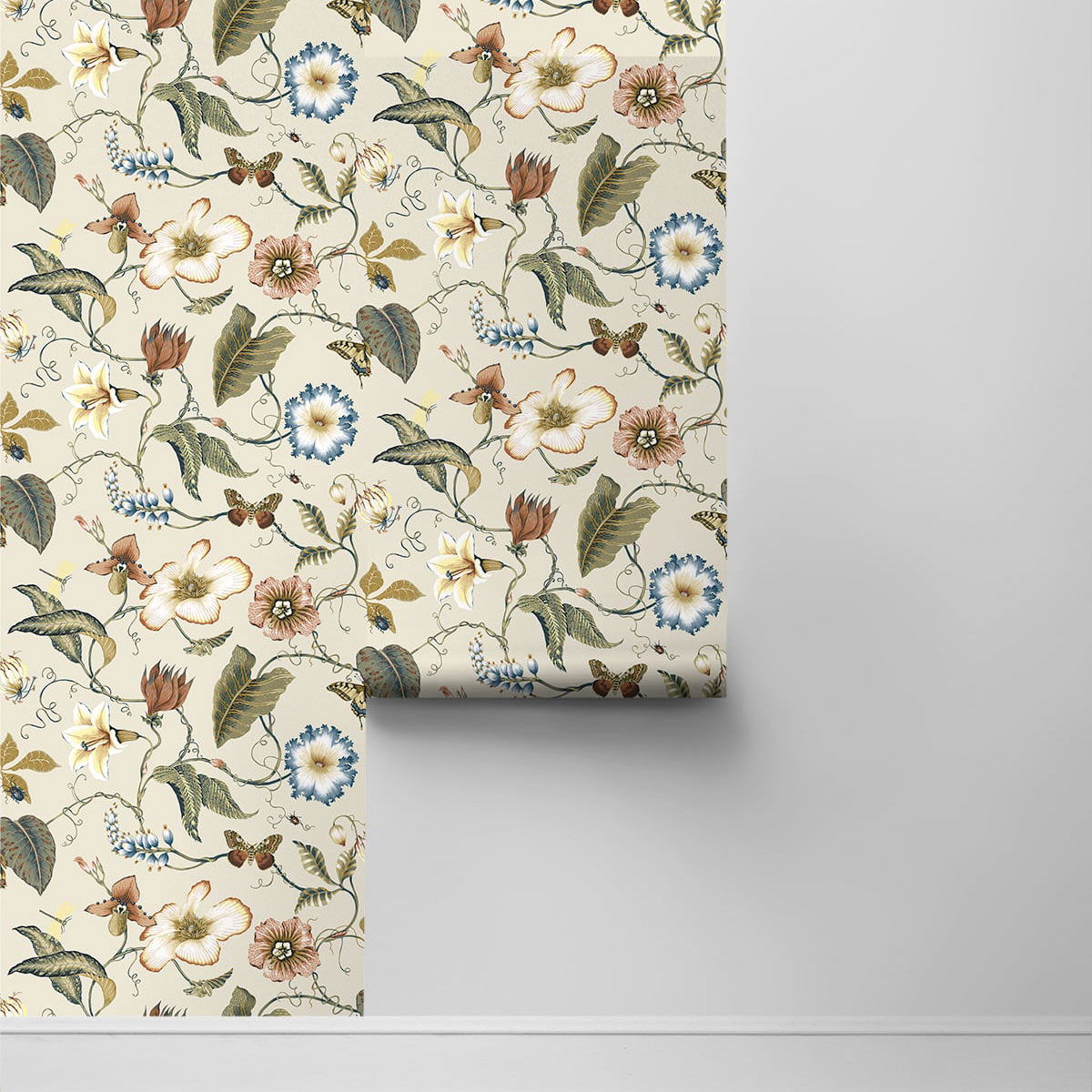 Floral Summer Pattern Wallpaper 