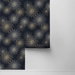 NextWall Peel &amp; Stick Starburst Geo Midnight &amp; Gold Wallpaper thumbnail image 2 of 4