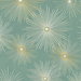 NextWall Peel & Stick Starburst Geo Teal & Metallic Gold Wallpaper