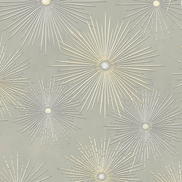 NextWall Peel & Stick Starburst Geo Silversmoke & Metallic Gold Wallpaper