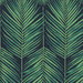 NextWall Peel & Stick Tropic Palm Midnight Blue & Sea Green Wallpaper