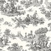 NextWall Peel & Stick Chateau Toile Inkwell Wallpaper