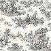 NextWall Peel &amp; Stick Chateau Toile Inkwell Wallpaper thumbnail image 1 of 4