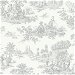 NextWall Peel &amp; Stick Chateau Toile Argos Grey Wallpaper thumbnail image 1 of 4