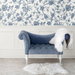 NextWall Peel &amp; Stick Jasmine Chinoiserie Navy Blue Wallpaper thumbnail image 3 of 4