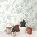 NextWall Peel &amp; Stick Jasmine Chinoiserie Seaglass Wallpaper thumbnail image 3 of 4