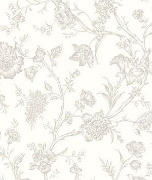 NextWall Peel & Stick Jasmine Chinoiserie Harbor Mist Wallpaper