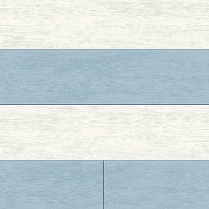 NextWall Peel &amp; Stick Two Toned Shiplap Carolina Blue Wallpaper image 1 of 4