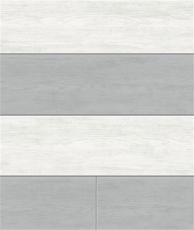 NextWall Peel & Stick Two Toned Shiplap Argos Grey Wallpaper