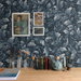 NextWall Peel &amp; Stick Acanthus Trail Navy Blue Wallpaper thumbnail image 3 of 4
