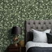 NextWall Peel &amp; Stick Acanthus Trail Forest Green Wallpaper thumbnail image 3 of 4