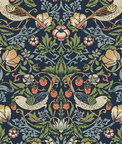NextWall Peel & Stick Aves Garden Midnight Blue Wallpaper