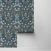 NextWall Peel &amp; Stick Tulip Garden Bluestone Wallpaper thumbnail image 2 of 4