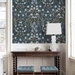 NextWall Peel &amp; Stick Tulip Garden Bluestone Wallpaper thumbnail image 4 of 4