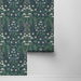 NextWall Peel &amp; Stick Tulip Garden Deep Ocean &amp; Purple Haze Wallpaper thumbnail image 2 of 4
