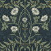 NextWall Peel & Stick Stenciled Floral Navy & Sage Wallpaper