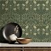 NextWall Peel &amp; Stick Stenciled Floral Evergreen Wallpaper thumbnail image 3 of 4