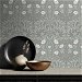 NextWall Peel &amp; Stick Stenciled Floral Alloy Grey Wallpaper thumbnail image 4 of 4