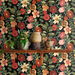 NextWall Peel &amp; Stick Garden Dance Jet Black &amp; Ruby Wallpaper thumbnail image 3 of 4