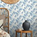 NextWall Peel &amp; Stick Woodland Walk Marine Blue Wallpaper thumbnail image 4 of 4