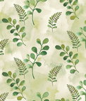 NextWall Peel & Stick Woodland Walk Summer Fern Wallpaper