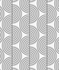 NextWall Peel & Stick Zen Geo Onyx & Metallic Silver Wallpaper