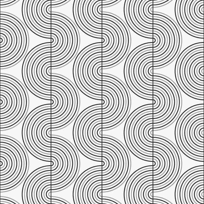 NextWall Peel &amp; Stick Zen Geo Onyx &amp; Metallic Silver Wallpaper image 1 of 4