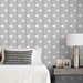 NextWall Peel &amp; Stick Zen Geo Onyx &amp; Metallic Silver Wallpaper thumbnail image 3 of 4