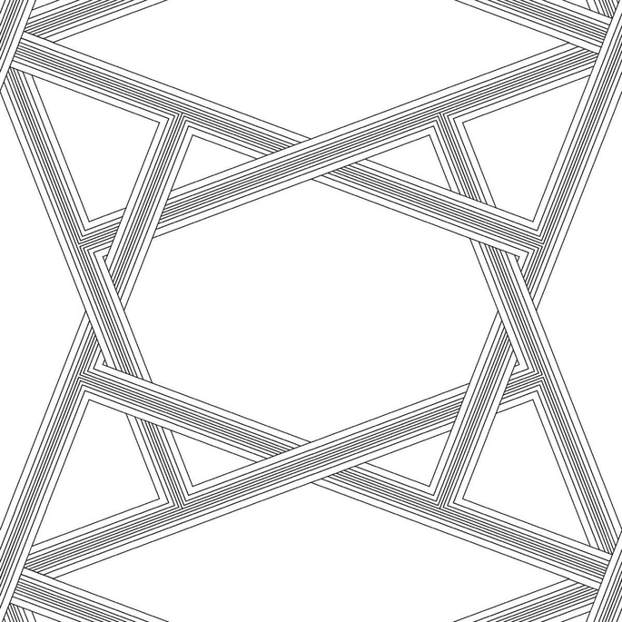 NextWall Peel &amp; Stick Crossroads Geo Onyx Wallpaper image 1 of 4