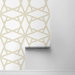 NextWall Peel &amp; Stick Crossroads Geo Metallic Gold Wallpaper thumbnail image 2 of 4