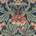 NextWall Peel & Stick Primrose Floral Denim Blue & Auburn Wallpaper