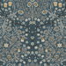 NextWall Peel & Stick Victorian Garden Aegean Blue & Warm Stone Wallpaper