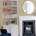 NextWall Peel &amp; Stick Cyrus Faux Grasscloth Khaki &amp; Metallic Silver Wallpaper thumbnail image 2 of 5