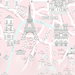 NextWall Peel & Stick Paris Scene Pale Pink Wallpaper
