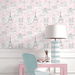 NextWall Peel &amp; Stick Paris Scene Pale Pink Wallpaper thumbnail image 3 of 5
