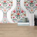 NextWall Peel &amp; Stick Floral Ogee Rose Pink &amp; Spruce Wallpaper thumbnail image 4 of 5