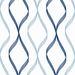 NextWall Peel &amp; Stick Ogee Ribbon Celtic Blue &amp; Dewdrop Wallpaper thumbnail image 1 of 5
