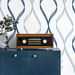 NextWall Peel &amp; Stick Ogee Ribbon Celtic Blue &amp; Dewdrop Wallpaper thumbnail image 4 of 5