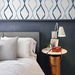 NextWall Peel &amp; Stick Ogee Ribbon Celtic Blue &amp; Dewdrop Wallpaper thumbnail image 5 of 5