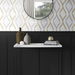 NextWall Peel &amp; Stick Ogee Ribbon Silver &amp; Gold Wallpaper thumbnail image 2 of 5