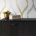 NextWall Peel &amp; Stick Ogee Ribbon Silver &amp; Gold Wallpaper thumbnail image 3 of 5