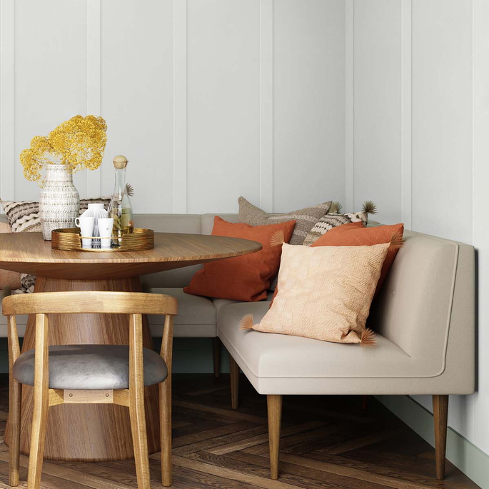 NextWall Peel &amp; Stick Faux Board &amp; Batten Arctic Grey Wallpaper image 4 of 5