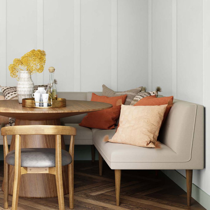 NextWall Peel &amp; Stick Faux Board &amp; Batten Arctic Grey Wallpaper image 4 of 5